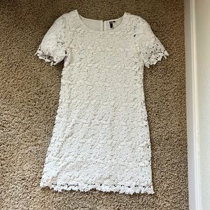 Classic white lace dress
